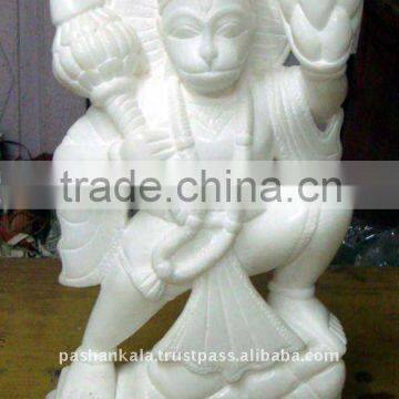 White Lord Hanuman Statue