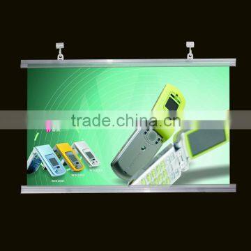 Transparent Poster Rail and Hook Plastic Poster Hangers