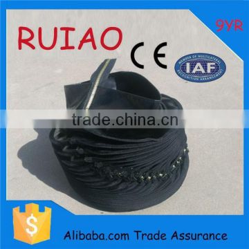 RUIAO machine round plastic cover with zip attached