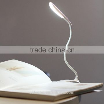 Rechargeable New Design LED Flexible Reading Light Clip-on Bed Table Desk Lamp