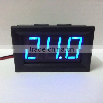 2016 new arrival Small Portable 2 wire LED Digital Voltage Meter Voltmeter DC 4.5~30V blue,red,green