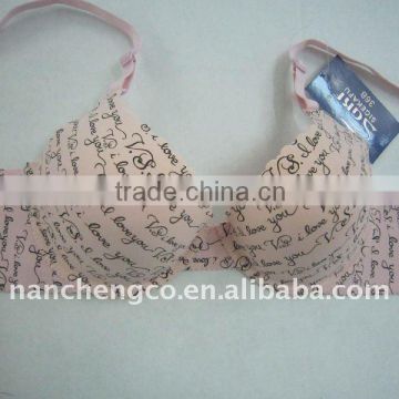 bra sets with sexy printing
