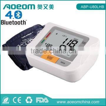 Arm type Bluetooth 4.0 blood pressure monitor