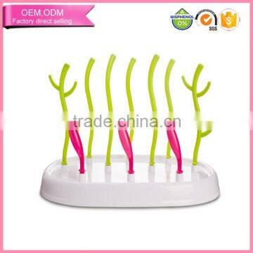 New Design Tree Shape Feeding Bottle Dryer Water Bottle Storage Drainer Drying Rack