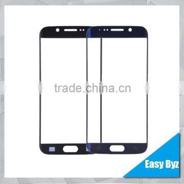 Blue Front Screen Outer Glass Lens Replacement for Samsung Galaxy S6 Edge G9250 With LOGO Glass Lens Free Shipping