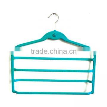 Anti-skidding Flocking Hangers ,plastic Pants Hangers for Clothes photo-2