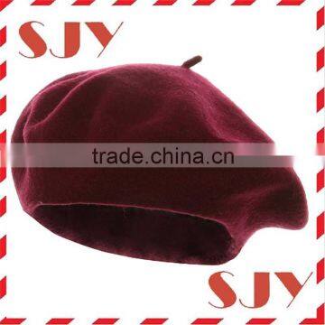 100%wool high quality many colors french kids berets cap