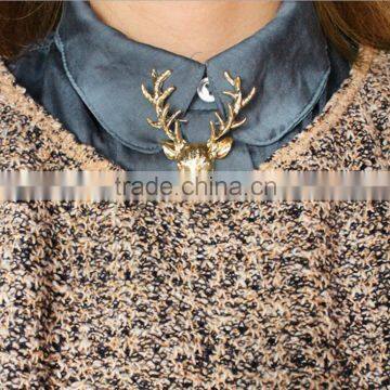 2015 christmas gift Brooch Jewellery Deer head Flashing Christmas Brooch