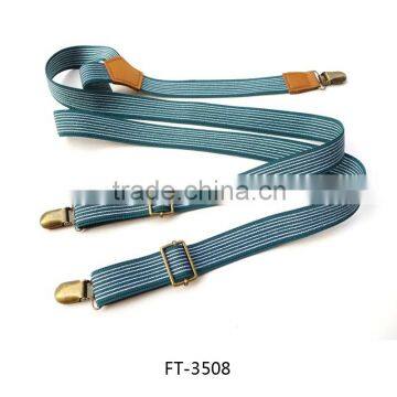 2015 Fashion Blue and White Color Strap Brace For Kids Suspender