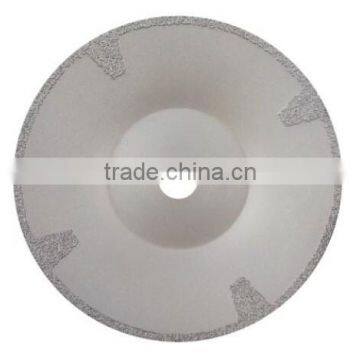 Vaccum brazed diamond cup shape saw blade