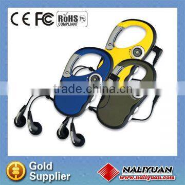 FM carabiner radio