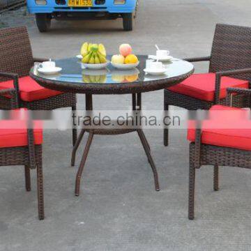 ZT-1008CT Aluminum wicker furniture with 4 chairs