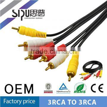 SIPU high quality xx japan av cable best price 3rca audio cable high quality av input output cable