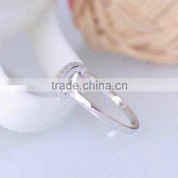 Hot Sale 925 Stering Silver Ring Zircon Design Lock Ring photo-3