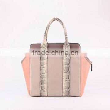 3876 2016 Summer Collection Woman pu Synthetic Snake Skin Handbag Supplier photo-3