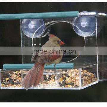 Crystal clear Window Bird Feeder acrylic bird feeder