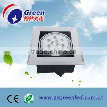 warm light hot sale led ceiling grille light square recessed