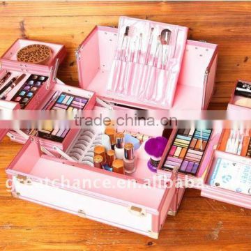 Pink Professional Aluminum Makeup Artist Cosmetic Case box