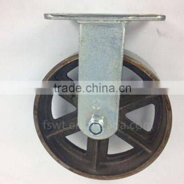 Good Quality Cast Iron 4 Inch Fixed Heavy Duty Caster Wheel