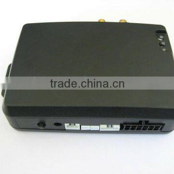 Vehicle tracking device with fuel microphone temperature sensor