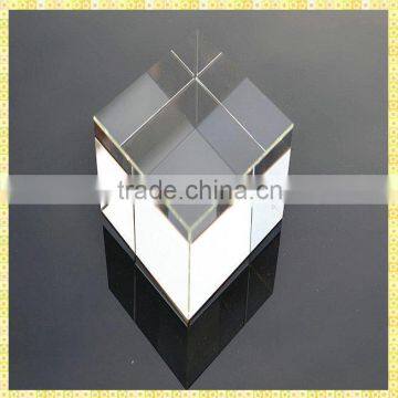 Unique Clear Glass Cube Paperweight For Promotion Items