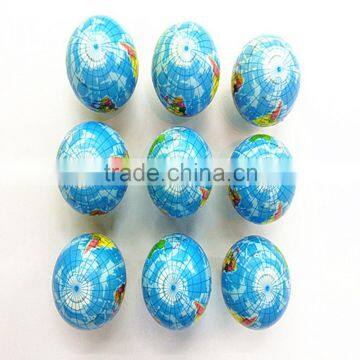 Globe shaped full color print pu stress ball