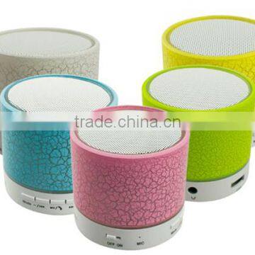 Crack LED Bluetooth Mini Speaker Wireless Portable Speaker A9 Subwoofer Stereo HiFi Player for IOS Android Phone