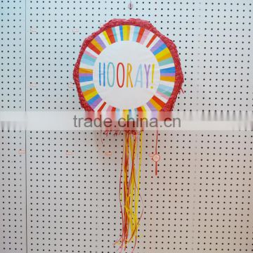 HOORAY printed party pull string pinata