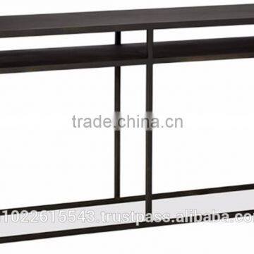 Industrial Metal Burke Console Table,Vintage Industrial Console Table