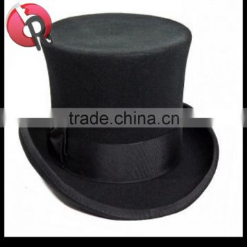 top hat black wool