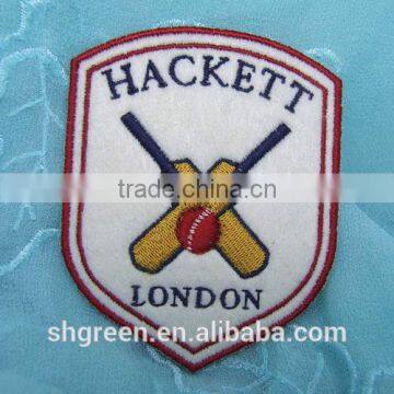 Soft uniform sleeve embroidery felt emblem badges