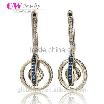 New Design Earrings Round Shaped Earrings Silver Hoop Earrings