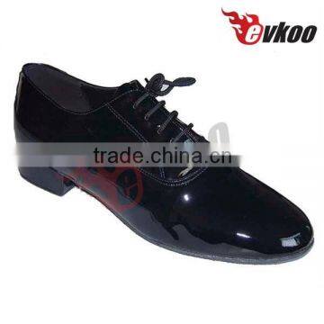 Newest Design Black Shiny Patent Leather Latin Dance Shoes for Men Genuine Leather Outsole Factory Wholesale Price photo-5