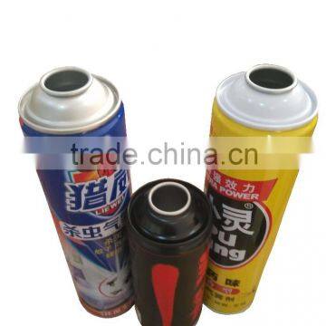 Empty tin can aerosol can with white top cone black top cone plain top cone