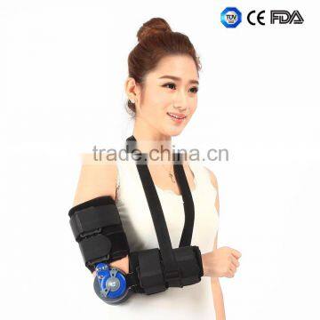 High quality elbow immobilizer angle adjustable hinged elbow support