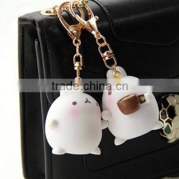 mini rabbit keychains, custom rubber keychains, custom rubber mini rabbit keychains manufacture