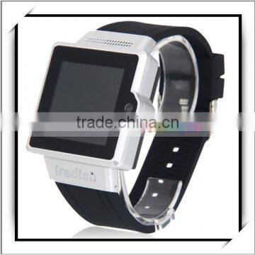 1.5" I6 MTK6577 Dual-Core Android 4.0 Touch Screen Smart Watch Mobile Phone Silver