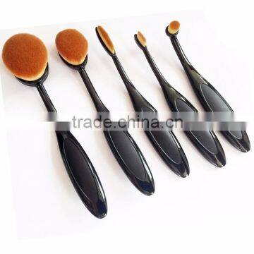 2016 Hot Sale Makeup Brush 10pcs Private Label Tooth Brush Wholesale Oval Foundation Makeup Brush Set photo-2