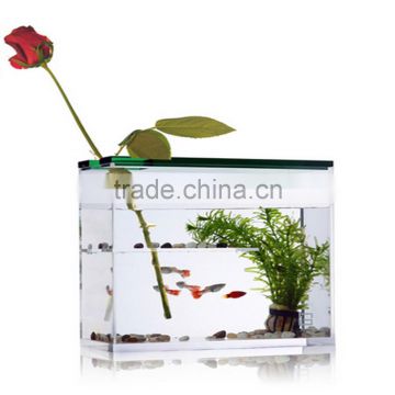 wholesale hot sale cylinder acrylic fish aquarium