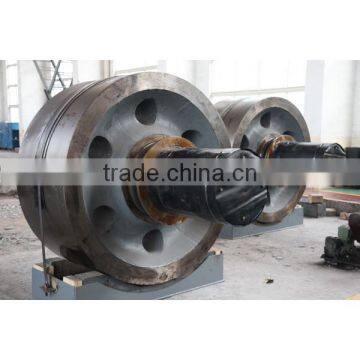 Large size casting steel rotary kiln support wheel for sale