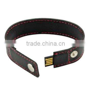 High quality Leather bracelet with USB inside