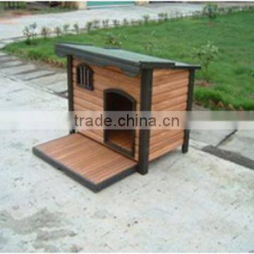 Custom Wooden Dog House With Balcony photo-6