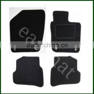 Car Mat For VW Polo Deluxe Tailored Carpet 2009 onwards Black 4pcs Floor Mats