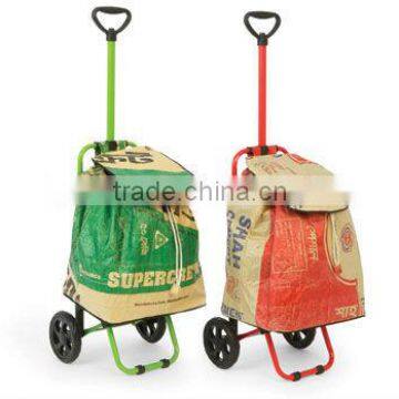 Fashion Foldable Trolley Shopping bag; Shopping Bag With Wheels