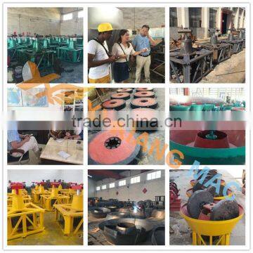 1200A Hot Selling Wheel Rolling Type Roll Gold Wet Pan for Processing Gold Ore photo-3