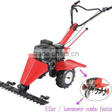 Multifunctional 196cc 6.5HP 168F engine gasoline lawn mower and tiller