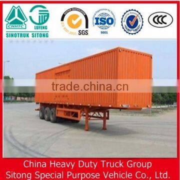 50t Truck Trailer 3 Axle Box Trailer Van Cargo Semi Trailer in China for Sale