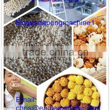Caramel or Chocolate Coating Popcorn Production Line|Hot Air Puffing Popcorn Machine|Puffed Popcorn Production Line