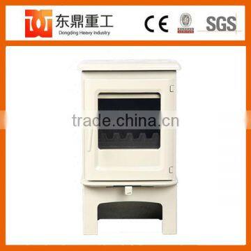 Ivory Cast Iron Wood Burning Stove/Wood Fireplace With Enamel for Sale photo-3