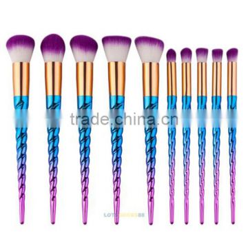 10PCS Cosmetic Brush Set Unicorn Makeup Brushes Pro Beauty Cosmetic Tools